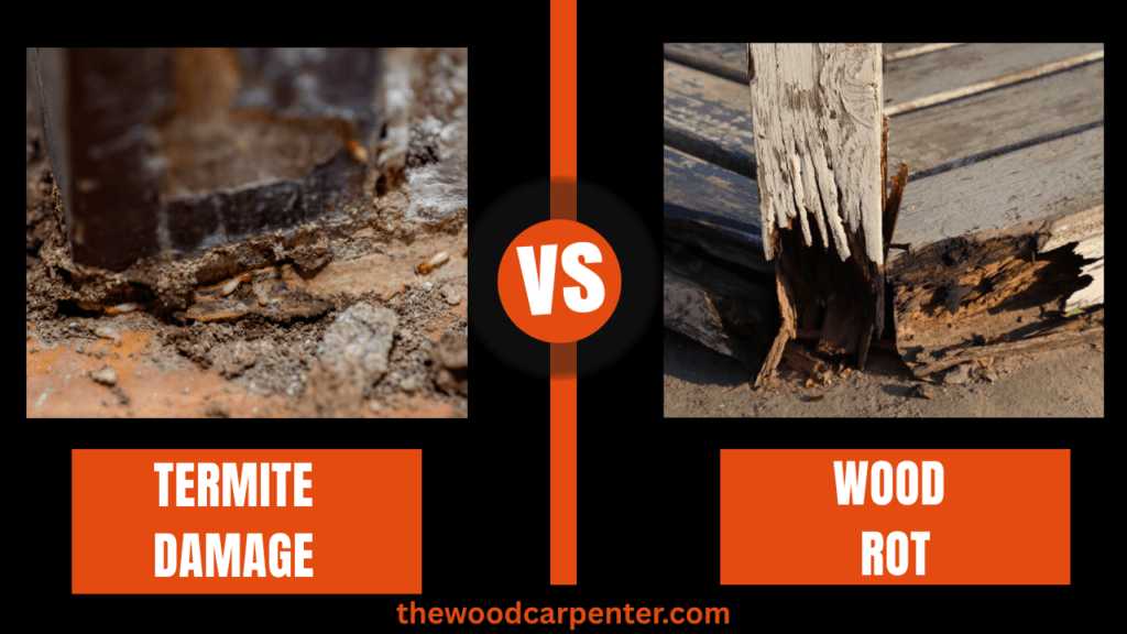 Termite Damage vs Wood Rot