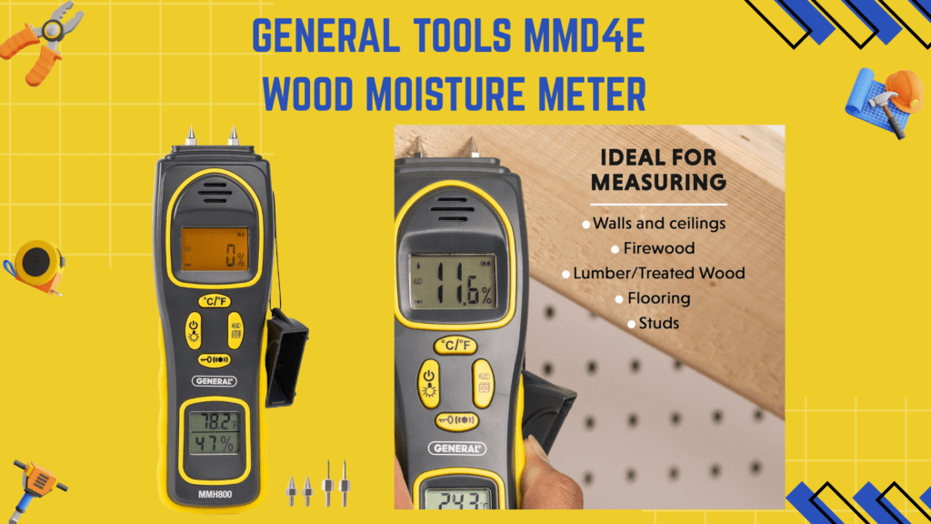 General Tools MMH800 Woodworking Moisture Meter