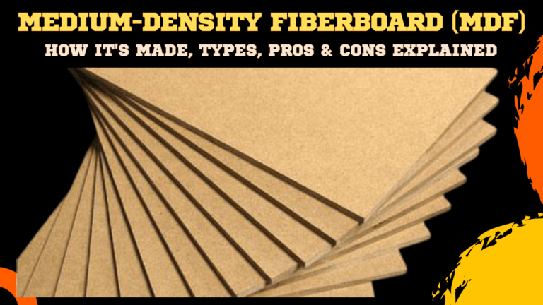 MDF: How It's Made, Types, Pros & Cons Explained 6 Medium-Density Fiberboard (MDF)