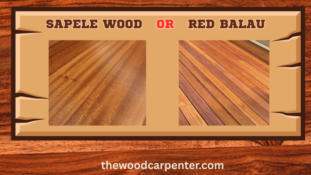 Sapele wood or Red Balau